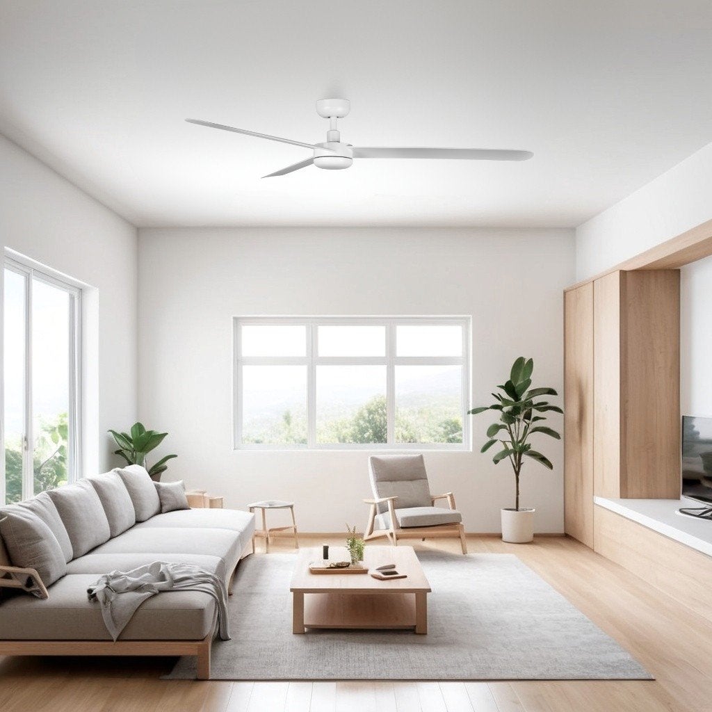 BAIRES L Ventilateur de Plafond Blanc Ø152 cm - 2