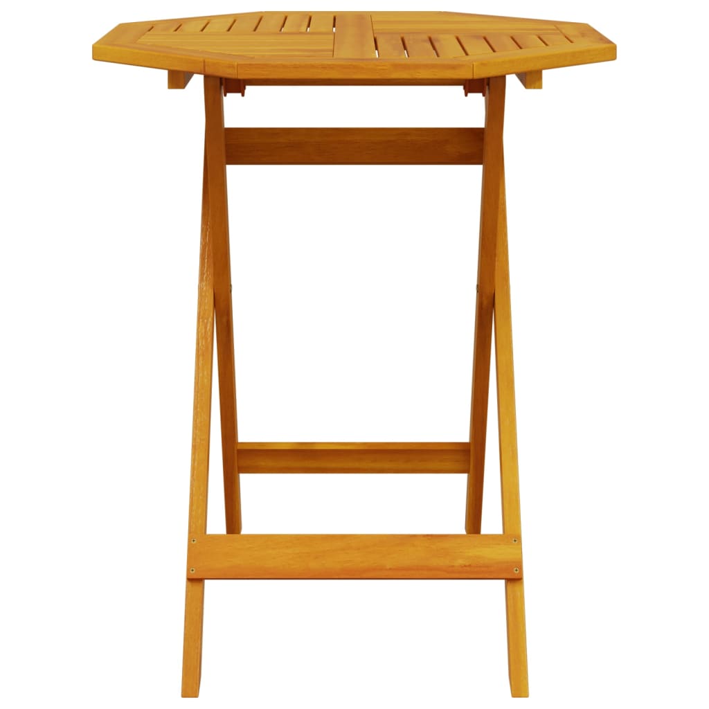 Table pliable de jardin Ø70x75 bois d'acacia massif - 4
