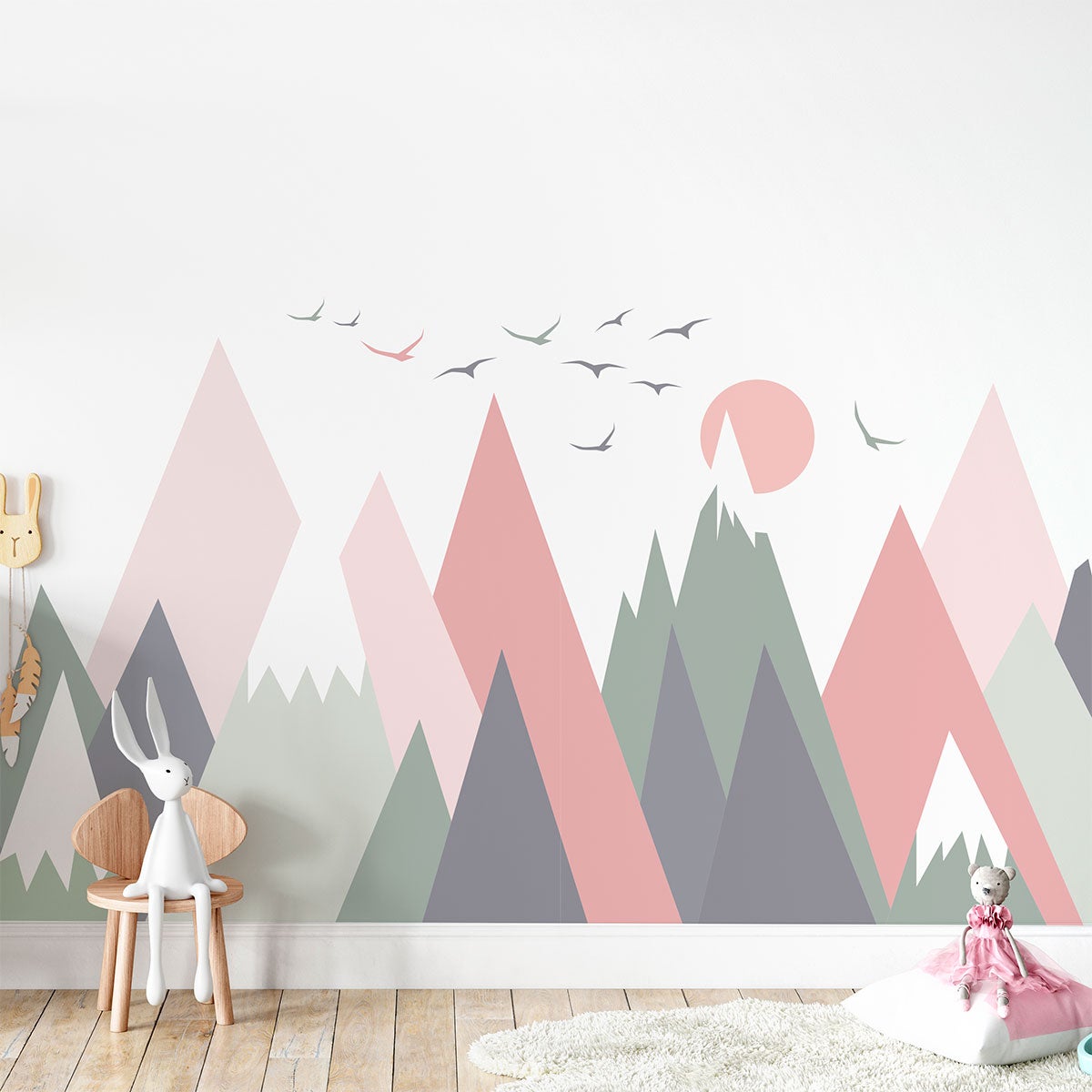 Adesivo bambino di montagna scandinavo odeka - Sticker adesivo - adesivi murali - 60x90cm - 3
