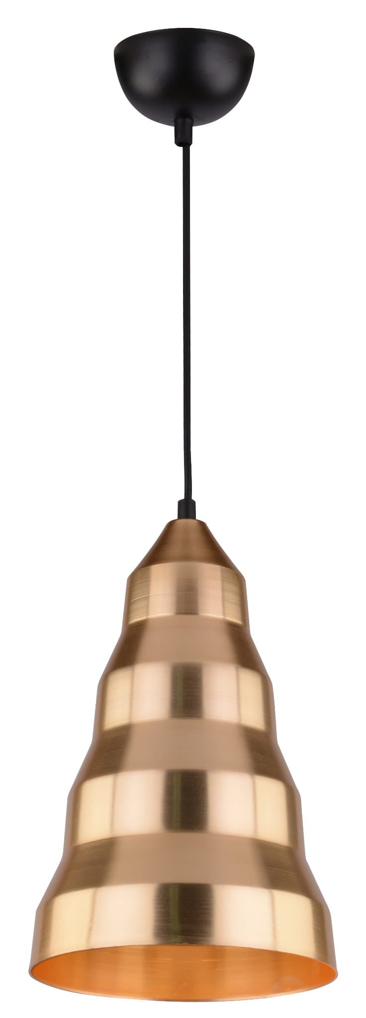 Lampa wisząca VESUVIO czarna-złoto 1 x E27 x 40W wym: 130 x 20 x 20 cm Candellux