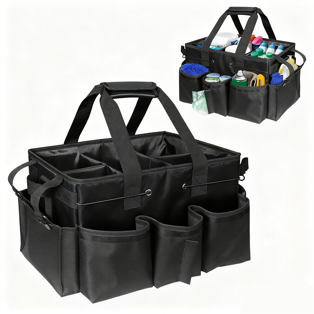 Organizer do porządkowania, przenośny schowek, wielokieszeniowy przenośny worek na środki czystości