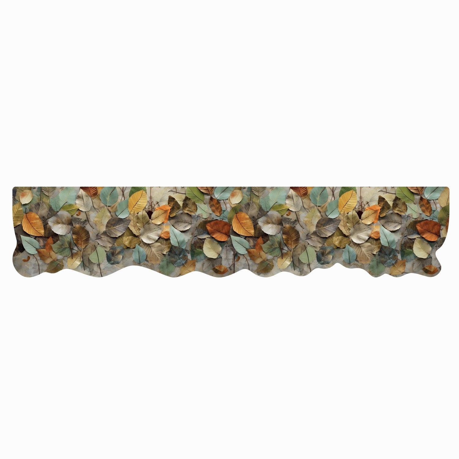 Dywan Kuchenny 50x240 cm Antypoślizgowa 100% Made in Italy Cyfrowy Wydruk Ukształtowany Le Forme Kolorowe Liście