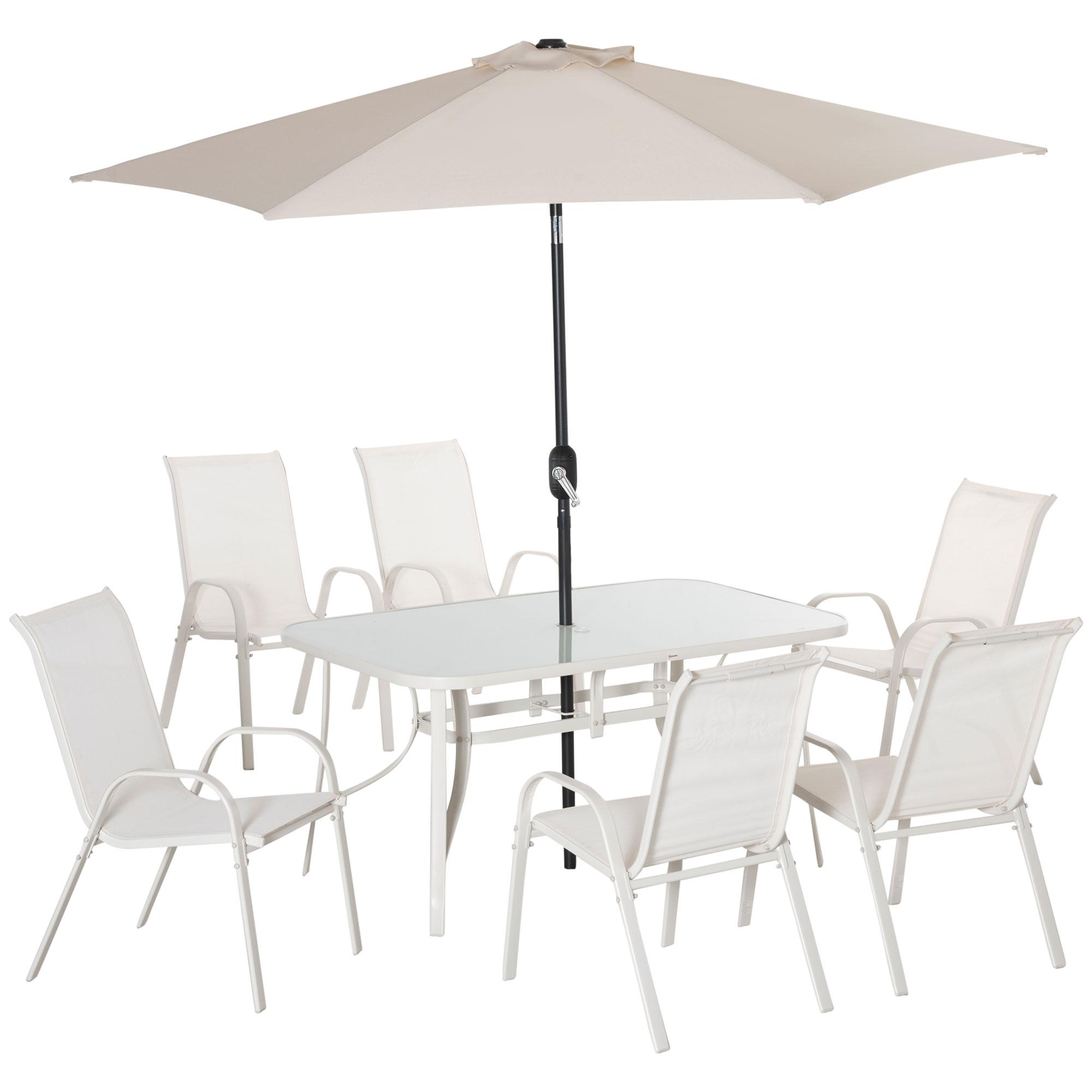 Set Di 2 Anelli E Tappi Per Ombrellone Da Tavolo, 5,7 Cm, Foro 5 Cm, Plastica PVC Trasparente
