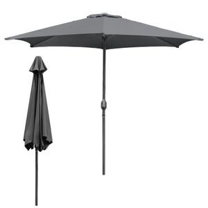 AKTIVE Ombrellone da spiaggia antivento 200 cm, 8 stecche in fibra di vetro, Design onda da spiaggia