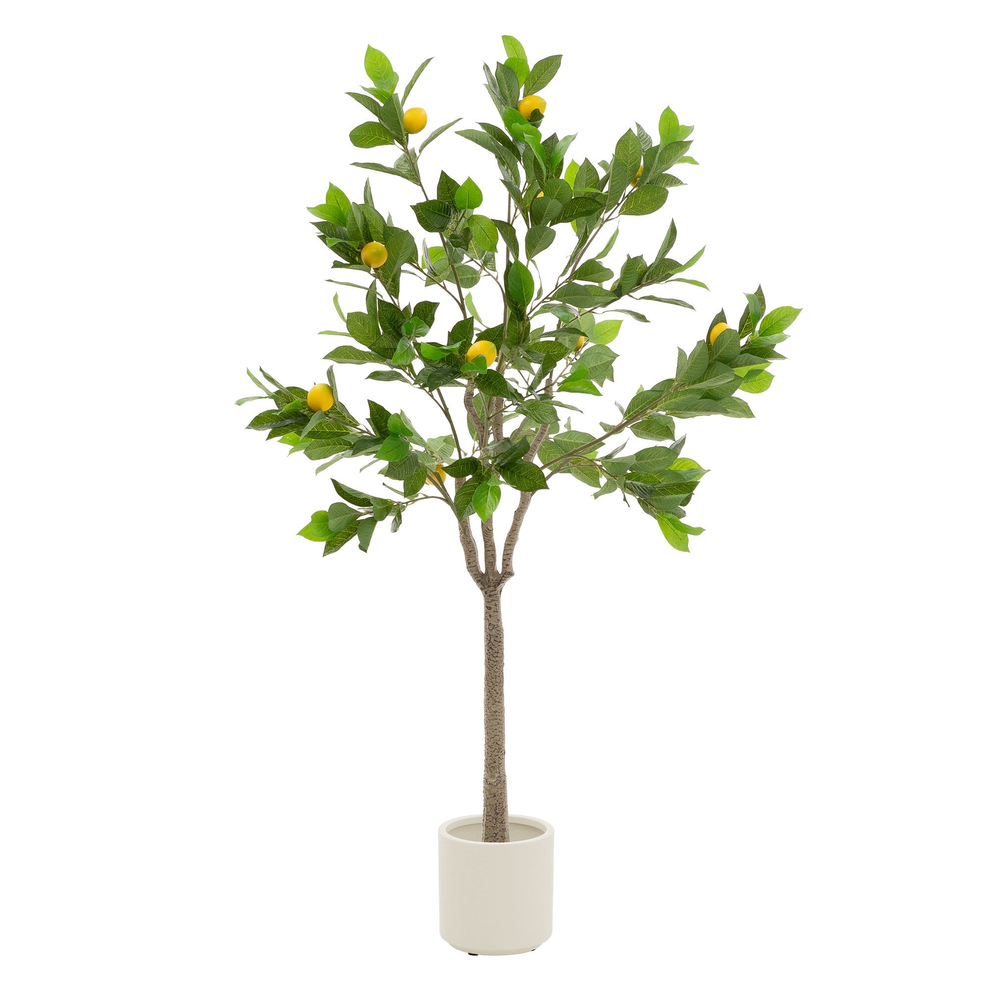 ML-Design sztuczne drzewko cytrynowe 160 cm realistyczna roślina doniczkowa z owocami cytryny do wnętrz i ogrodu łatwe w pielęgnacji