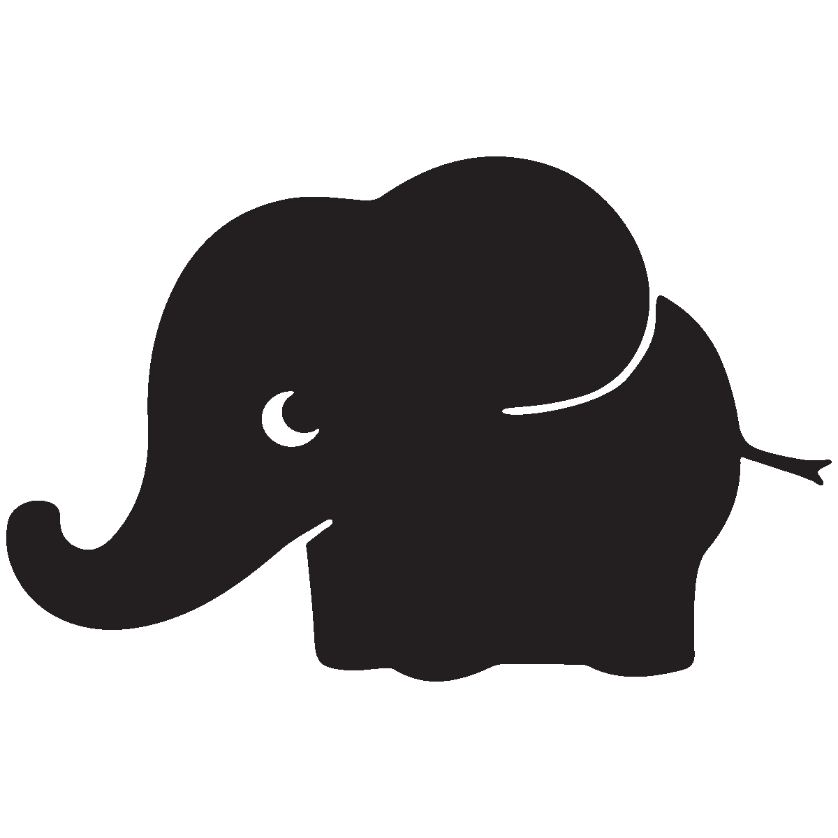 Adesivo lavagna elefantino + 4 gessi liquidi - Sticker adesivo - adesivi murali - 55x85cm - 2