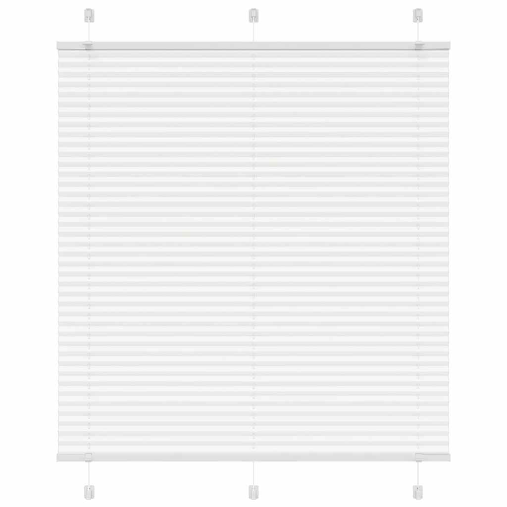 Roleta plisowana biała 115x100 cm Szerokość tkaniny 114,4 cm vidaXL