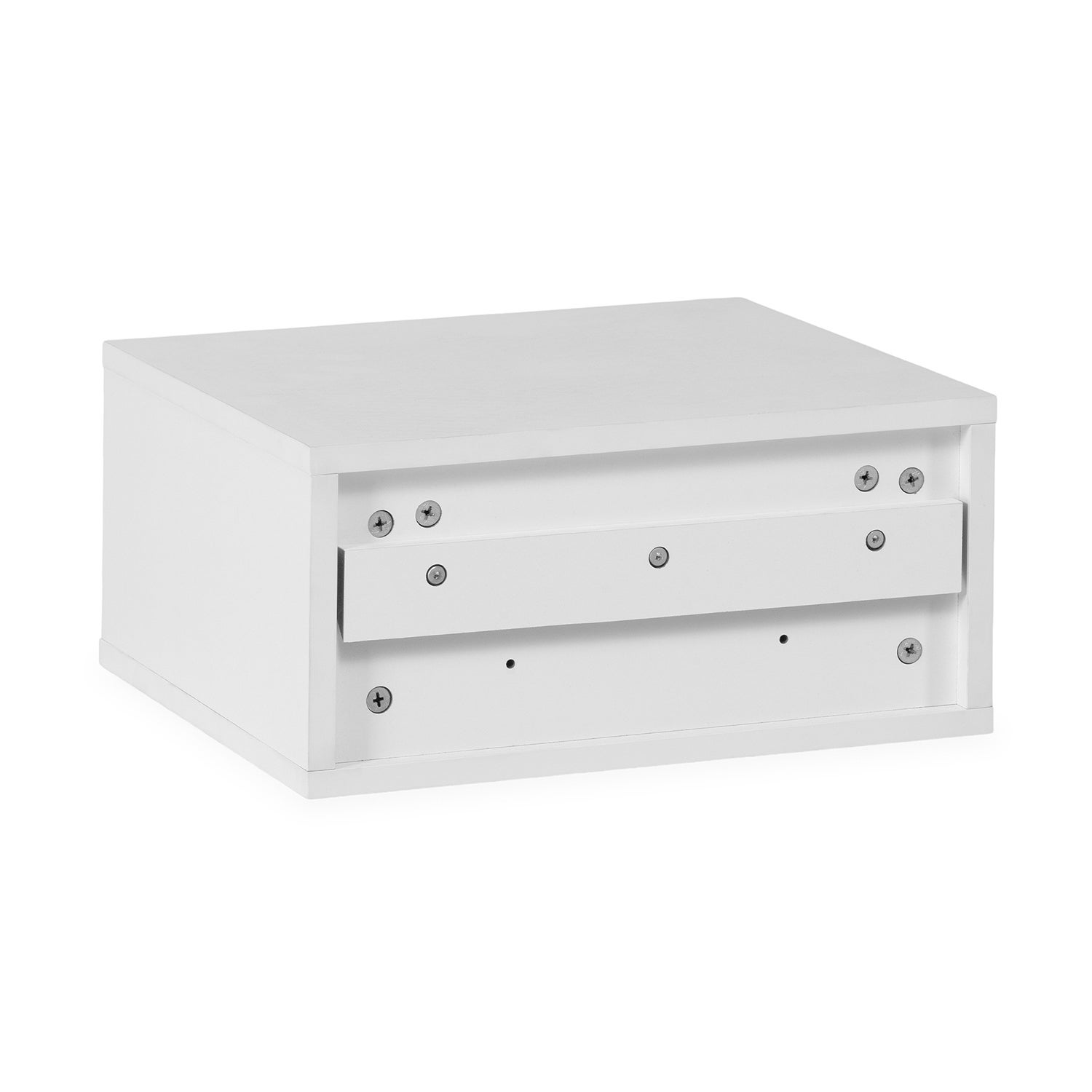 Mesita de noche flotante Auri 1 cajón color Blanco - 6