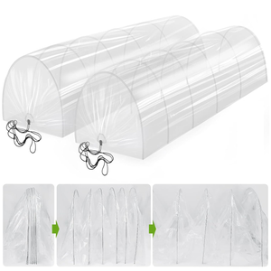 HaGa Film Grillagé Largeur 1,5m En Transparent - Film Extra-Fort Pour Serre Petite & Grande - Comme Film De Serre & Protection Hivernale (Marchandise