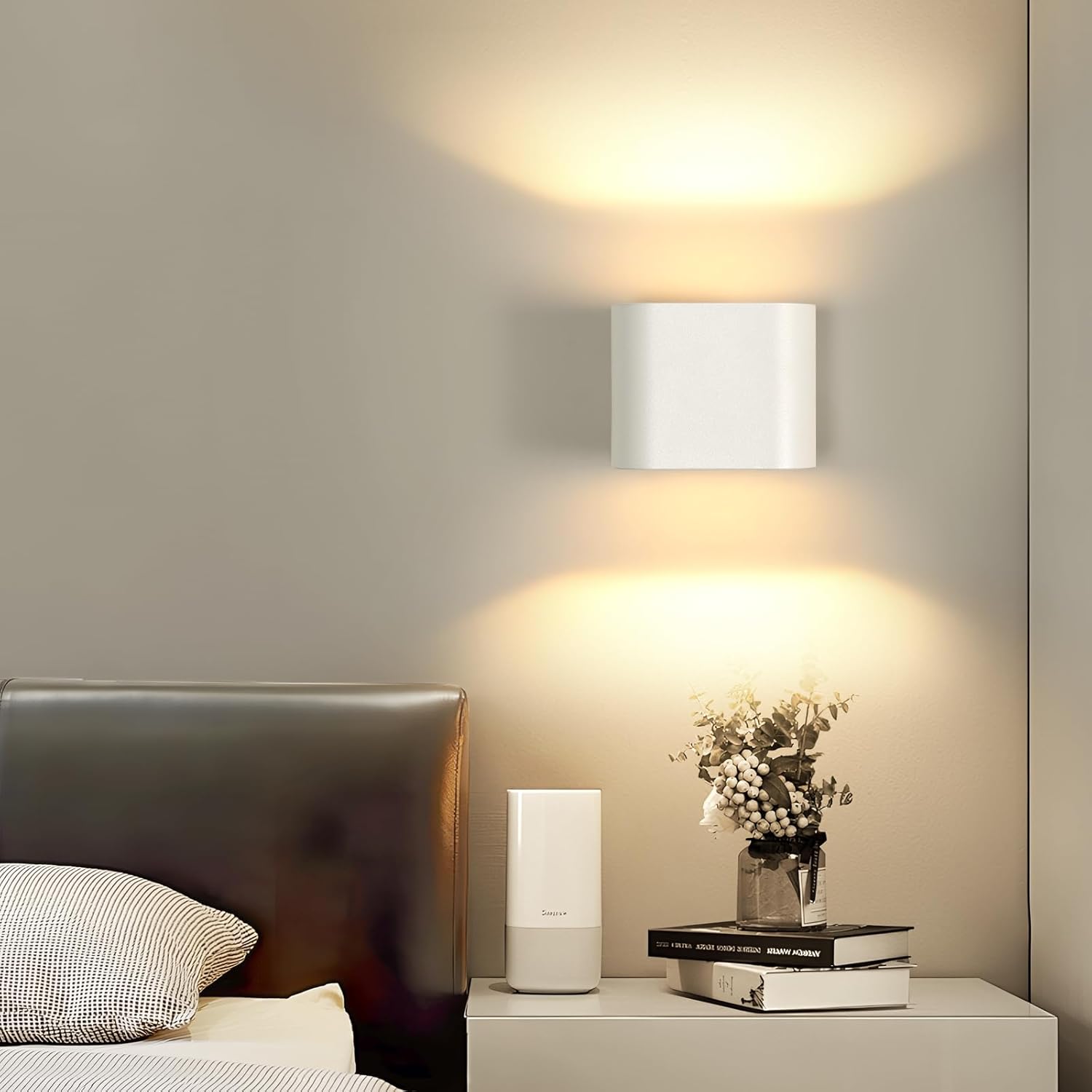 Applique Da Parete LED Moderna 14W Con Telecomando E Memoria - 3000K/4500K/6500K - 41 Cm Argento - Per Camera Da Letto, Corridoio, Soggiorno
