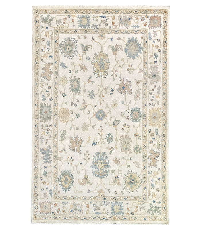 Hamid - Wełniany dywanik biegowy GADEA USHAK BEŻOWY, 300 x 200 cm