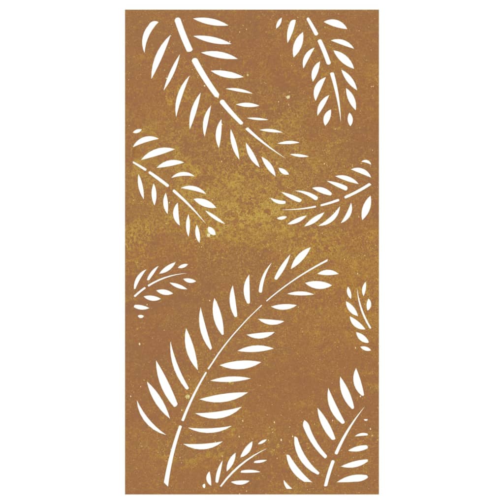 Maison Exclusive - Décoration murale jardin 105x55 cm acier corten design feuille - 4