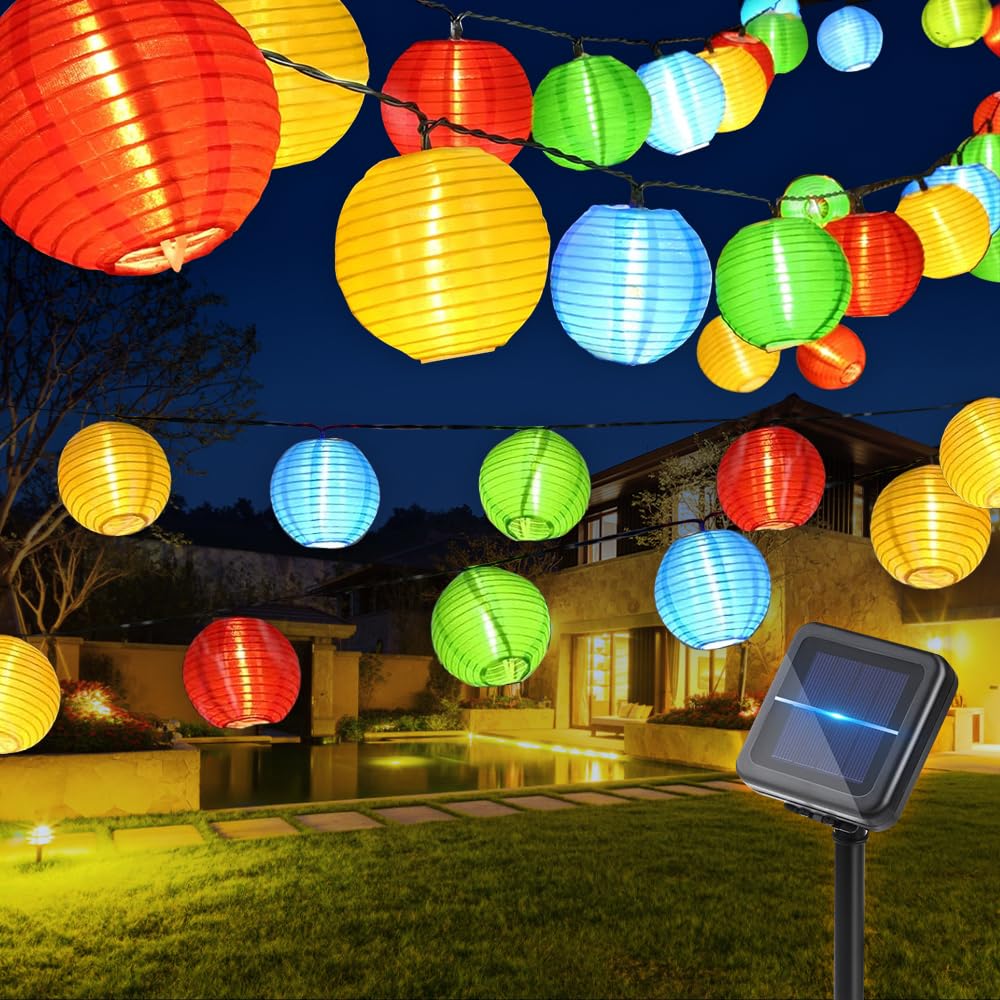 Zewnętrzna Solarna Lampka Dekoracyjna, 30 LED Solarna Lampka Zewnętrzna 6m Wodoodporna Solarna Girlanda Ogrodowa Dekoracja
