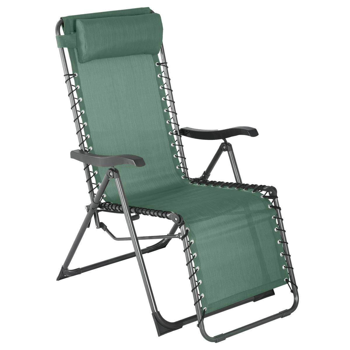 Fauteuil relax de jardin Silos Vert olive - Hespéride - 2