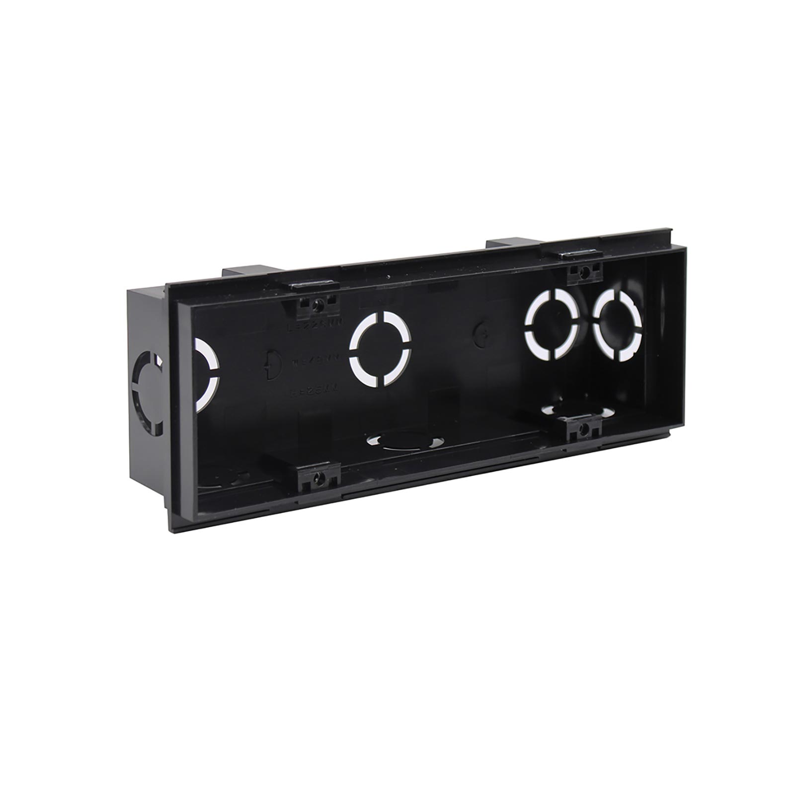 Projetor LED 6W CCT encastrado em parede retangular IP65 candeeiro de parede exterior moderno candeeiro de caminho de jardim 230V PRETO - 8