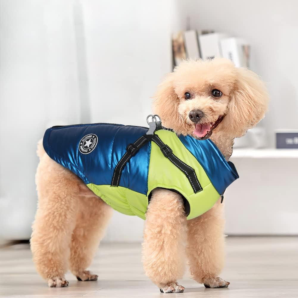 (L) Casaco de Inverno para Cães, Roupa de Cachorro, Casaco Impermeável, Colete de Inverno, para Pequenos Animais de Estimação - 5