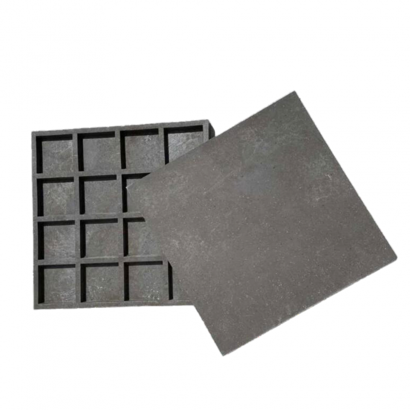 Dalle terrasse béton composite recyclé 50x50x3 cm - 7 kg : facile à poser - Sable - 5
