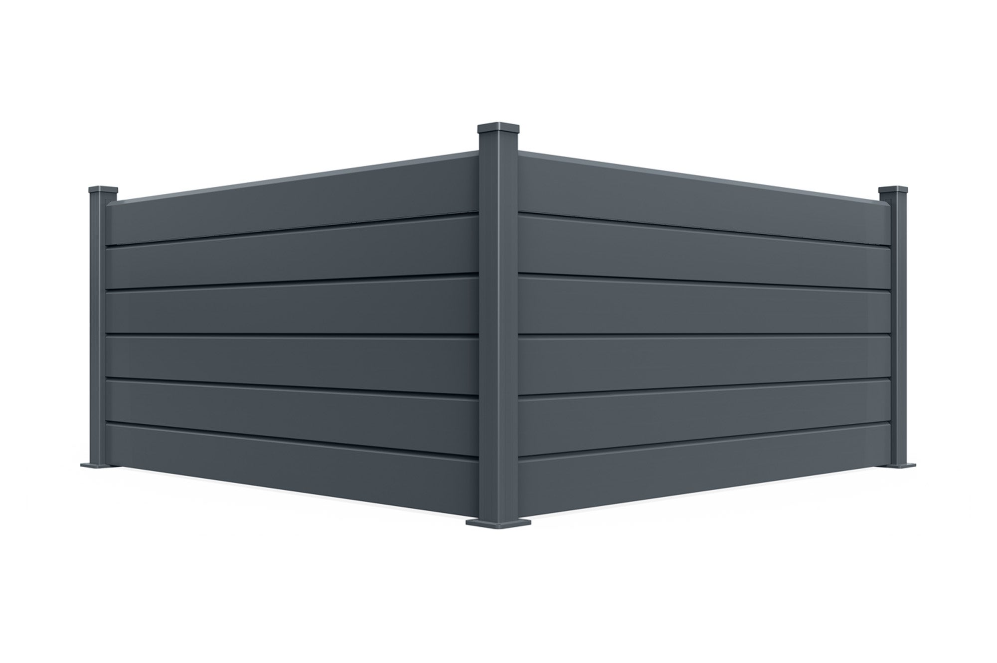 Clôture Aluminium Persienne 10m VANO H.90cm gris - 9