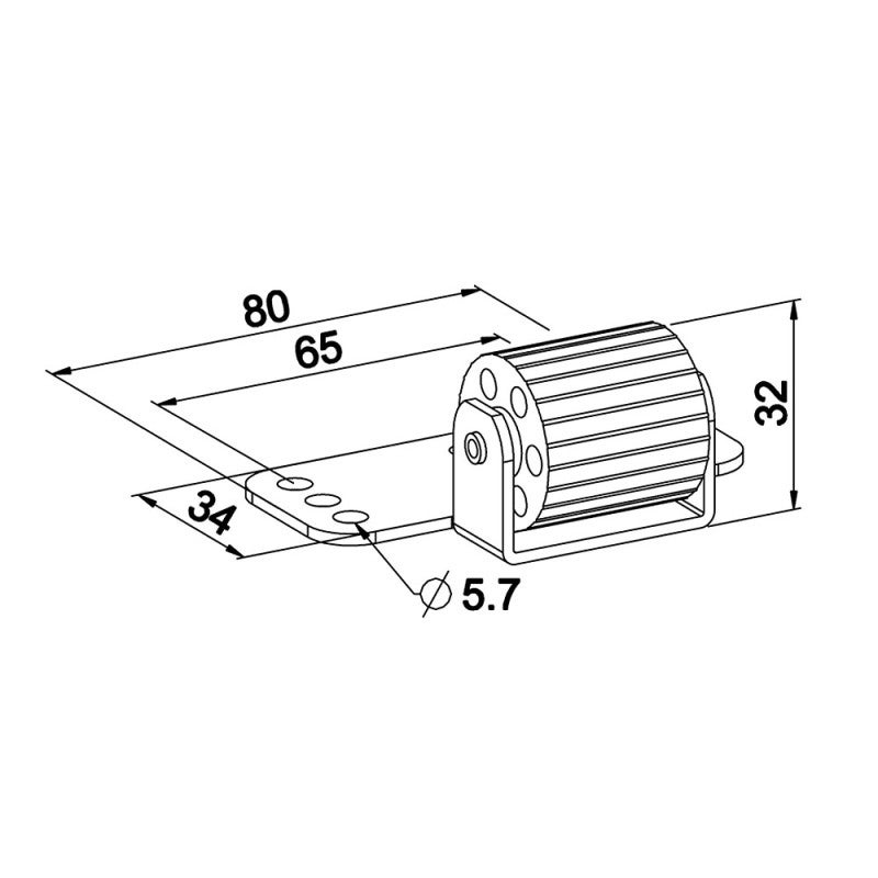 Galet antiflexion pour volet roulant - 2