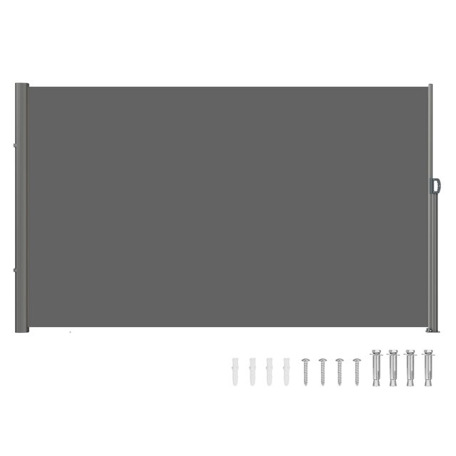 Paravent Retractable Exterieur Double 71x118pouces,VEVOR Store Lateral Paravent Exterieur Retractable,Auvent Store Lateral Enroulable Protege du Sol