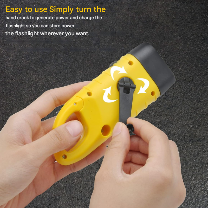 Lampe Dynamo Manivelle Puissante, Lampe Torche Dynamo Pour Le Camping, Lampe Torche Manivelle