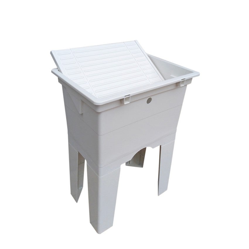 Lavoire monobloc extérieur avec planche 59x41x75cm Jo - 3