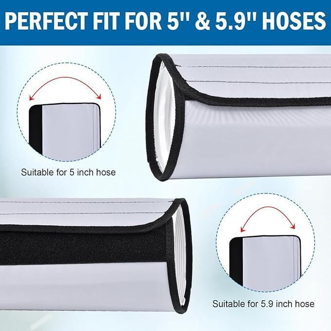 Gaine isolante réglable pour tuyau de climatiseur portable 5