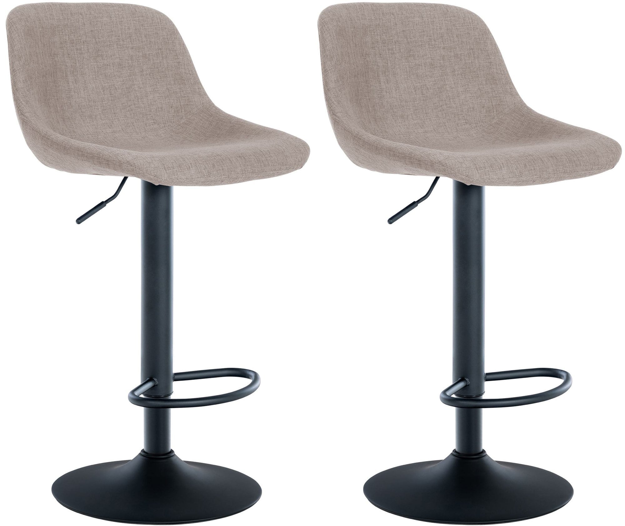 Lot de 2 tabourets de bar Club simili cuir chromé brun | Leroy Merlin