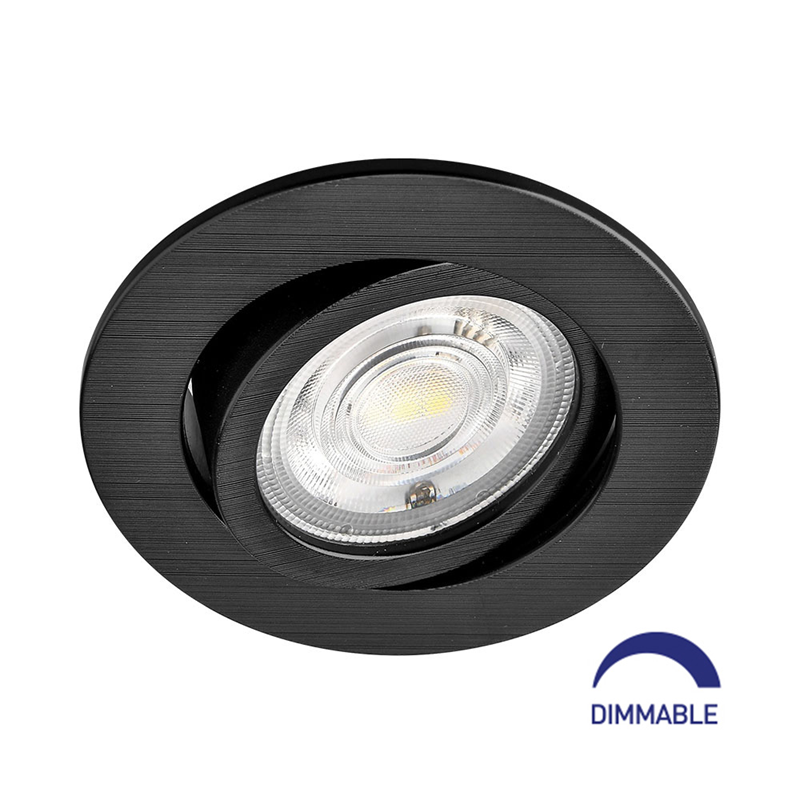 SLV New Tria lampada da incasso a soffitto, LED rotonda nero