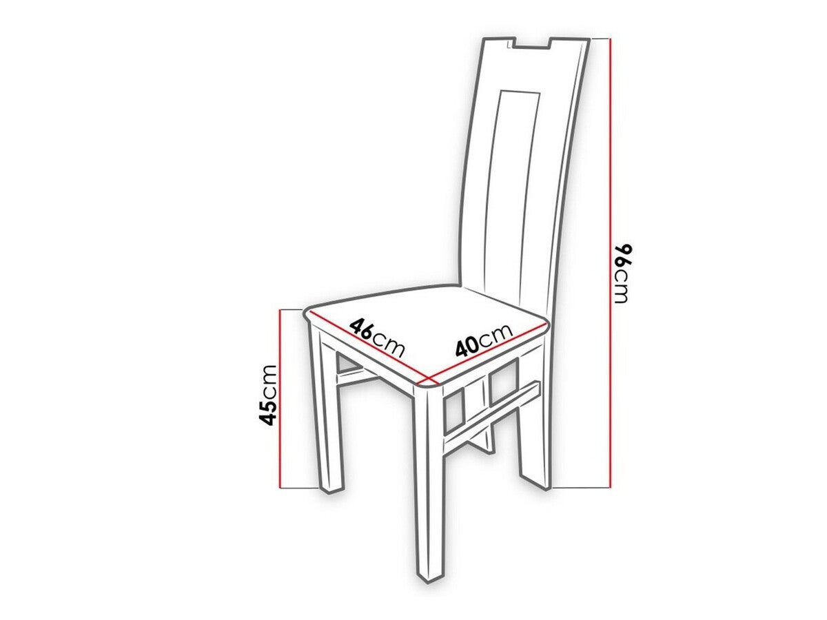 Cadeira Sparks 109, 96x46x40cm, Tecido, De madeira, Madeira - 4