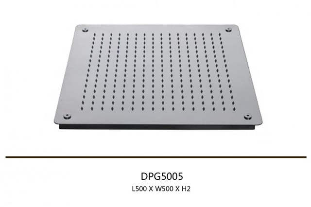 BERNSTEIN - Douche de tête de plafond, douche pluie,50x50cm, carrée, DPG5005