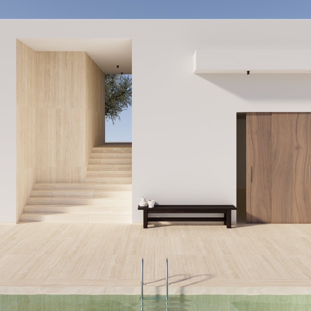 Roma Vein Classico - Travertino 20 mm Outdoor - Piastrelle 60x120x2 cm 20 mm - MTR 5000 60x120 GRIP R11 20 mm - 4