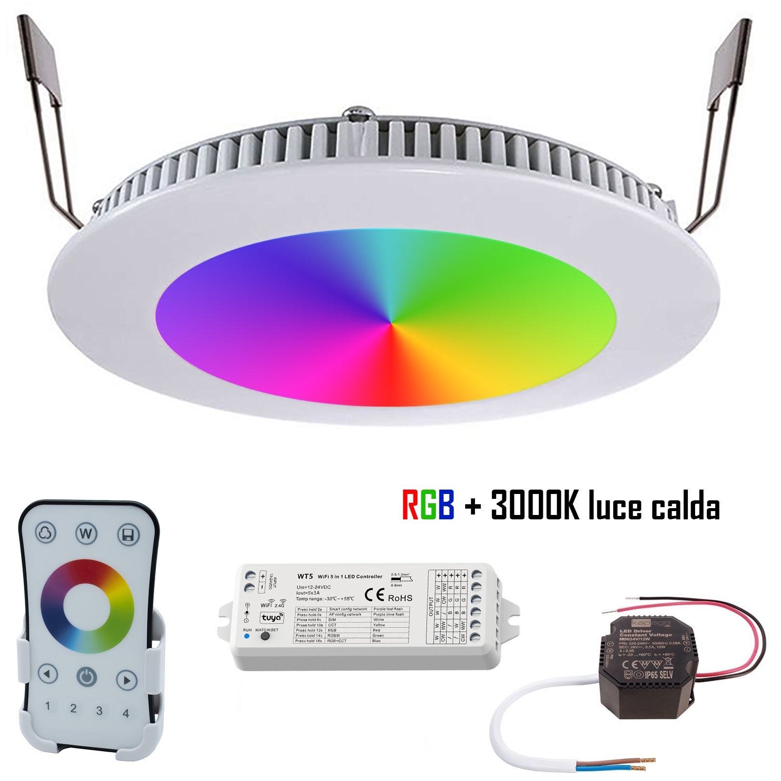 Kit 3 Spots à Encastrer Salle De Bains Kilia Led Intégrée 3000K INSPIRE Chrome 82857125