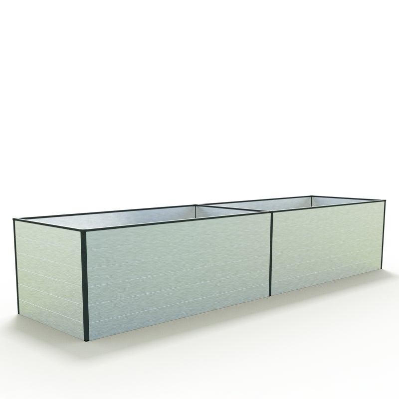 99 x 387 x 77 cm Grzadka podwyzszona, aluminium anodowane