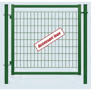 Cancello Da Giardino VidaXL - Acciaio Verniciato Verde, 140x350 Cm, Con Paletti E Serratura - Foto 6