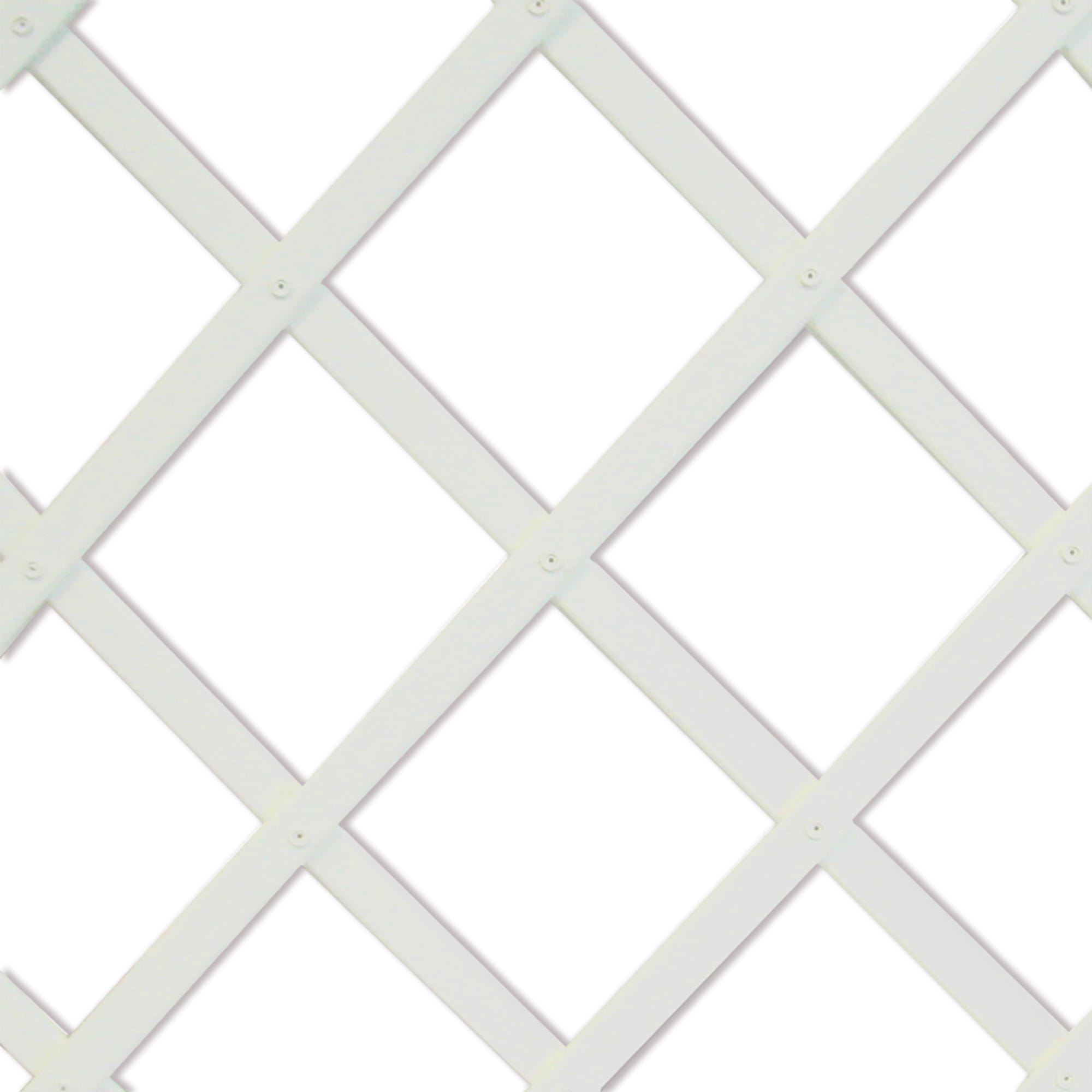 Grigliato estensibile in PVC bianco 100x300 cm - 3