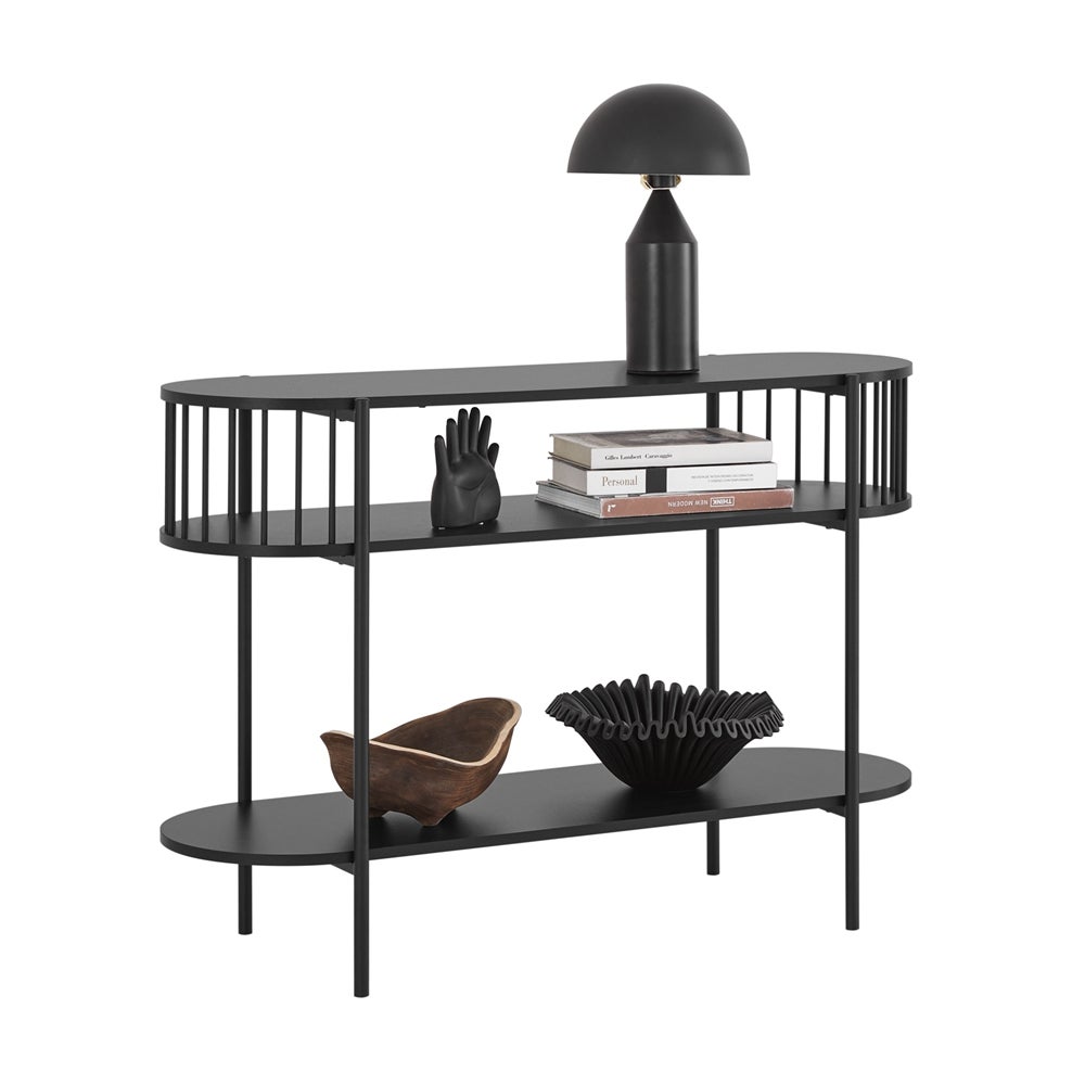SoBuy matte black console 110 x 76 x 39cm FSB90-SCH