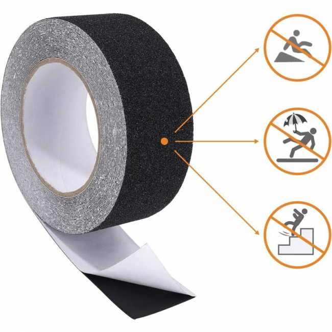 Nastro Adesivo Antiscivolo, Impermeabile E Resistente Per Scale 5 Cm X 10 M 87929786