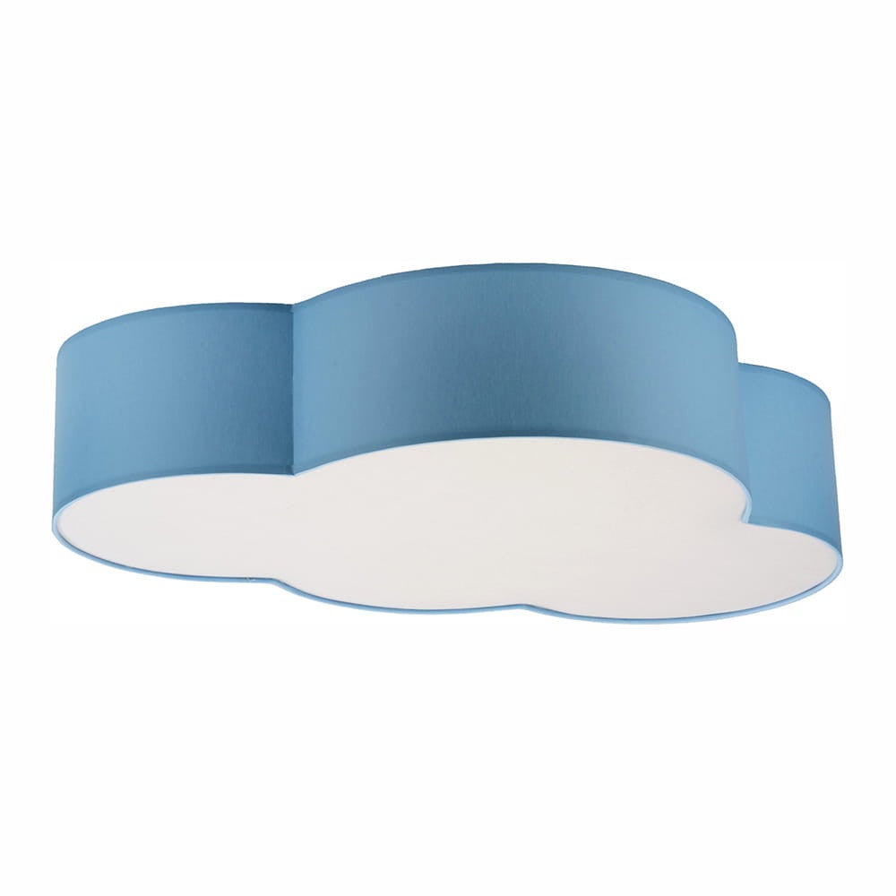 Plafon Cloud niestandardowy biało-niebieski 4xE27x15W wym: 13 x 62 cm IP20 tkanina TK Lighting