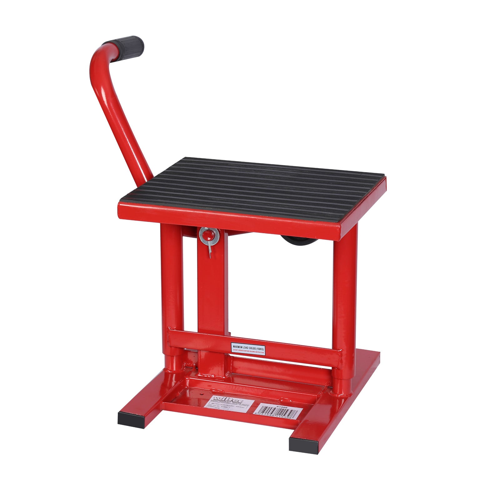 Cric Hydraulique Pour Moto 140kg - Hauteur Réglable De 350mm à 870mm - Plate-forme élévatrice Bleue