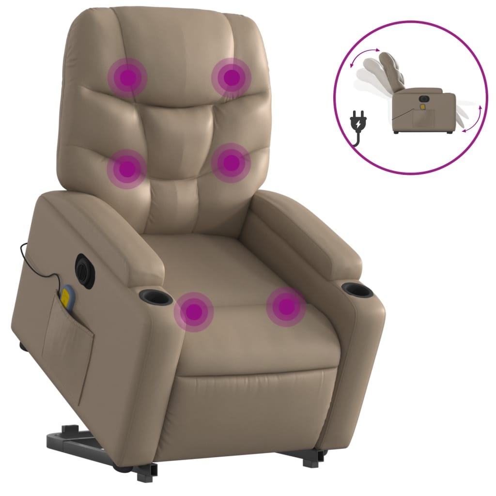 Fauteuil De Massage Inclinablefauteuil De Salonchaise De Massage Lectrique Cappuccino