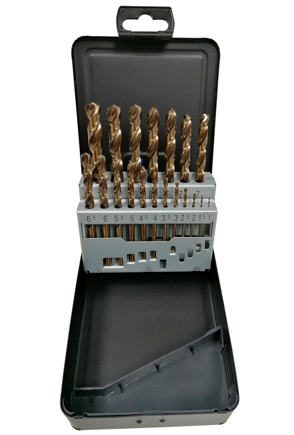 Coffret De 7 Forets HSS M35 Cobalt 5% - Diamètres 1.5 à 6 Mm - Marque OC-PRO - Neuf