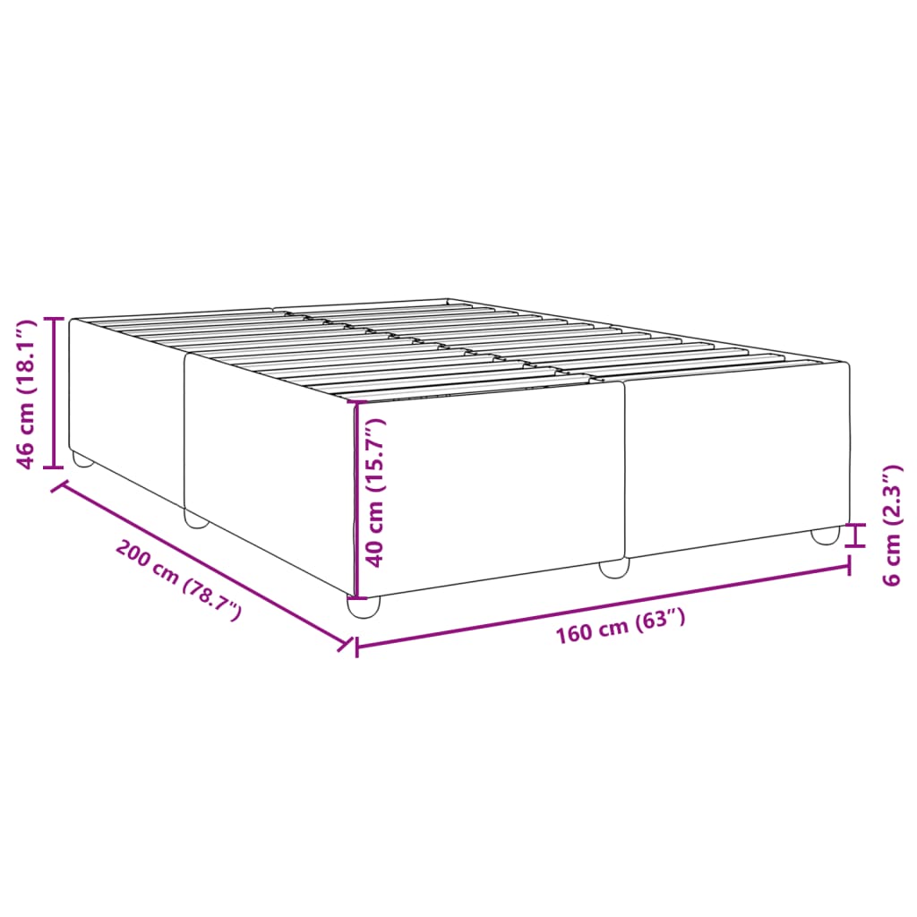 Maison Exclusive - Cadre de lit sans matelas gris clair 160x200 cm tissu - 9