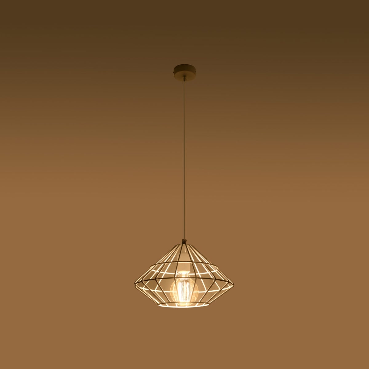 Lampa wisząca NEOTERU biała LED 3000K - 32x32x120cm Sollux