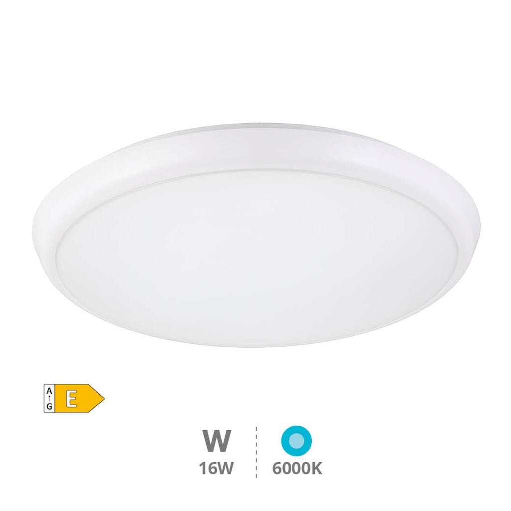 Plafoniera LED 16W Con Sensore Di Movimento 360° IP44 | Luce Bianco Neutro 4000K 1200lm Per Scale, Garage, Corridoi E Cantina