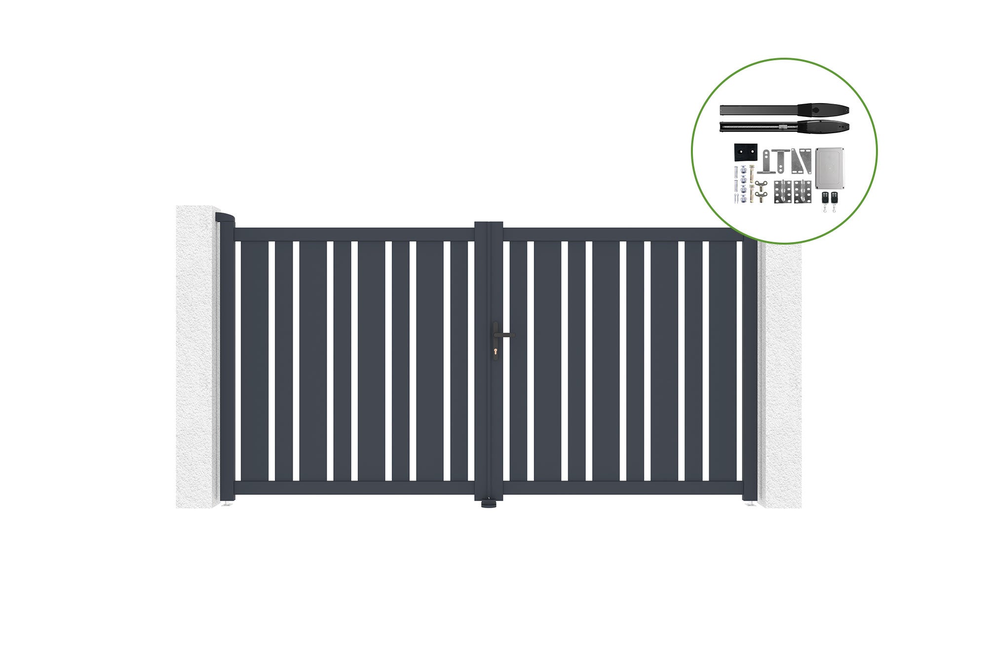 Brama skrzydłowa elektryczna 3x1,6m VEYMONT + napęd HICKER B200