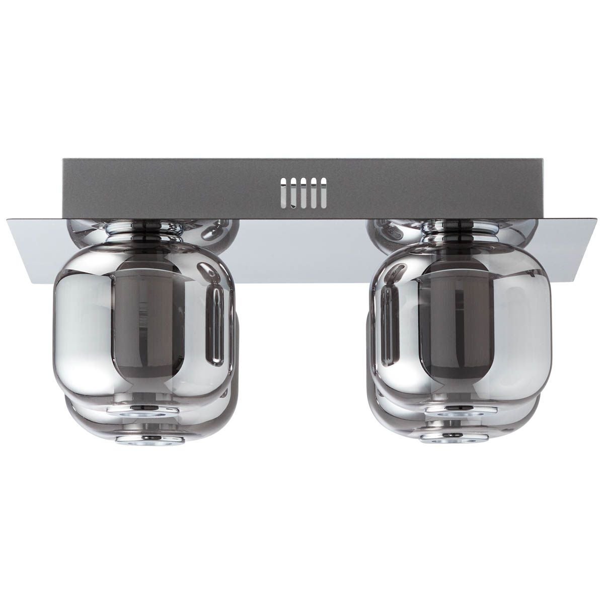 Brilliant Doro 2-płomienna lampa sufitowa LED piaskowo-czarna, metal, 2x LED, GU10, 4,5 W, z reflektorami LED (strumień świetlny: 345 lm, barwa światł - 2
