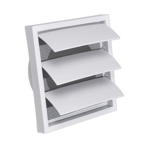 Griglia Di Ventilazione Industriale 200x200mm In Acciaio Zincato Con Zanzariera Integrata