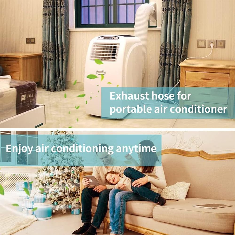 Tuyau de climatisation - Dimension extérieure Ø150mm - 1 mètre - Tuyau de vidange climatiseur mobile - Tuyau d'évacuation d'air - 5