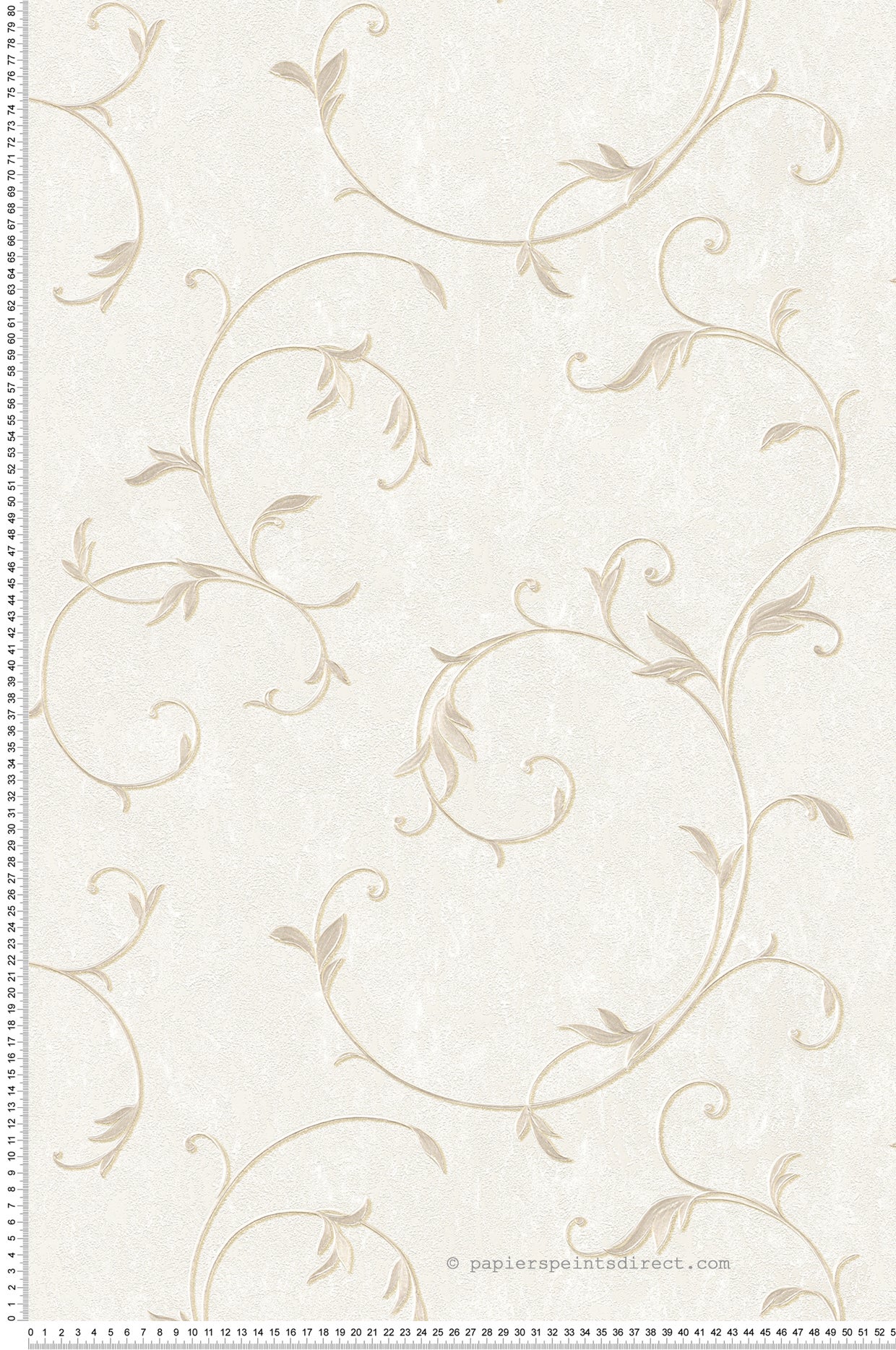 BRICOFLOR Papier Peint Romantico Papier Peint Intissé Lila Creme